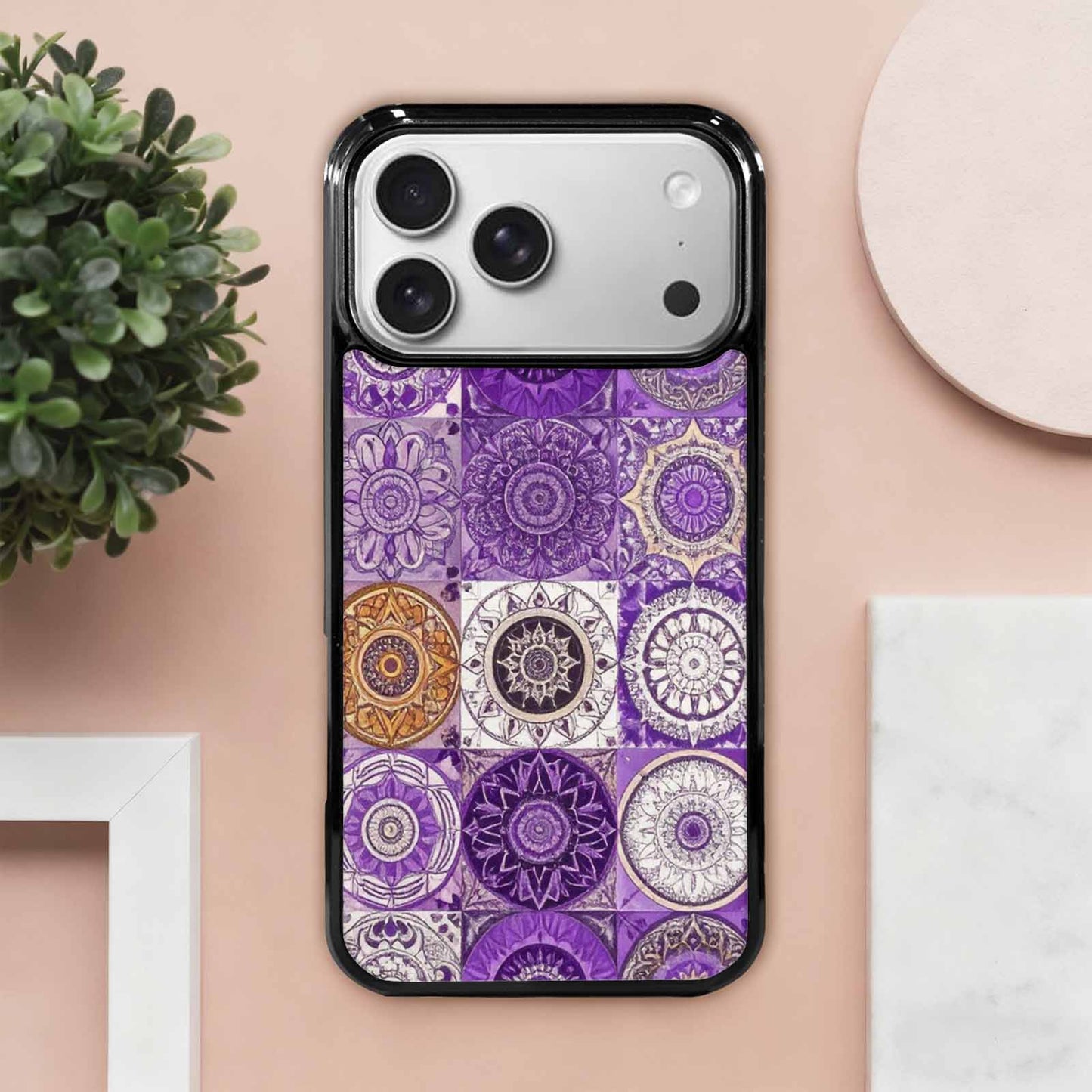iPhone 17 Pro Max Case — Small Mandala Pattern, Randomly Floral, Unique Phone Case Design