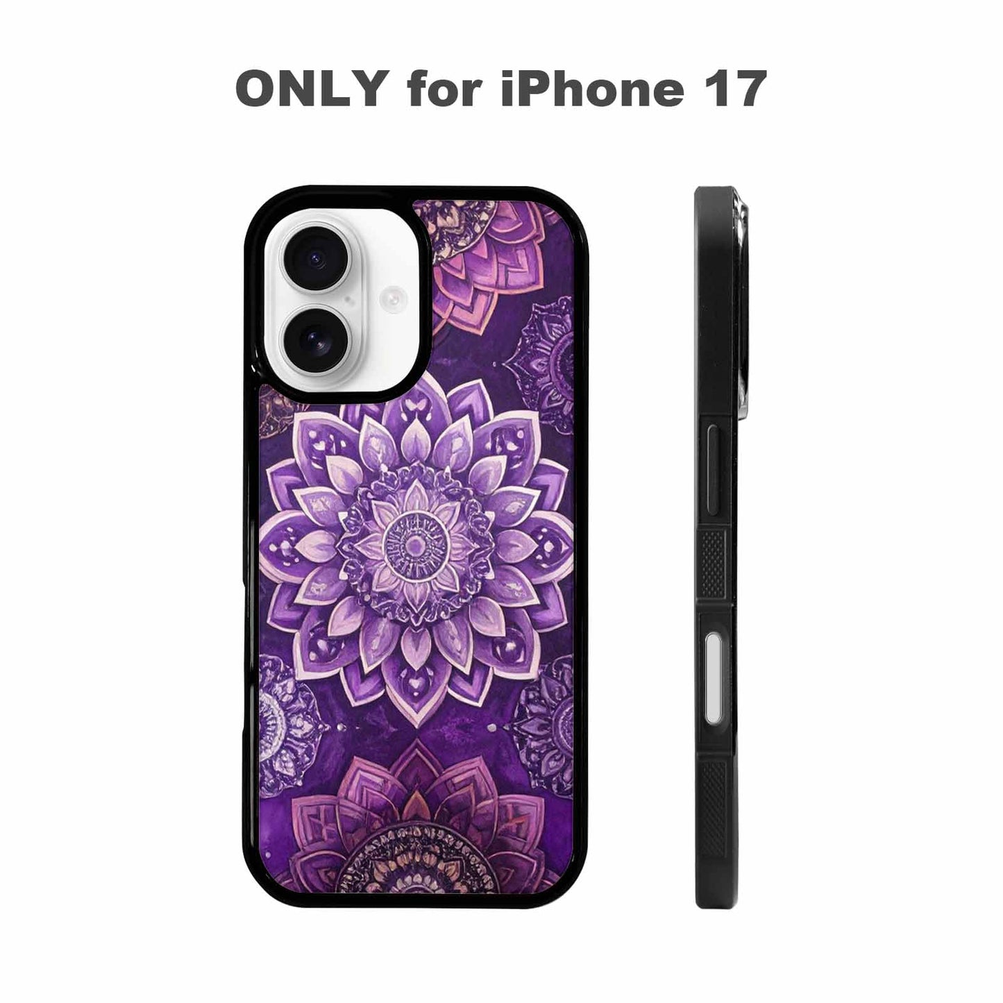 iPhone 17 Case — Small Mandala Pattern, Randomly Floral, Unique Phone Case Design