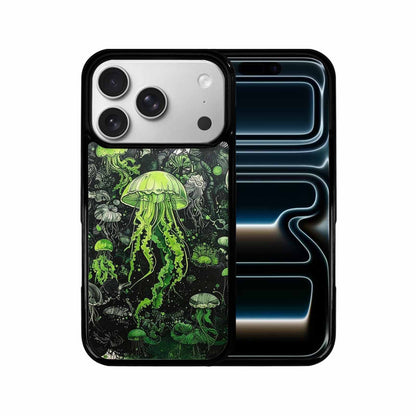 iPhone 17 Pro Case — Sea Creature Burst Black Green Original, Personalized Phone Case