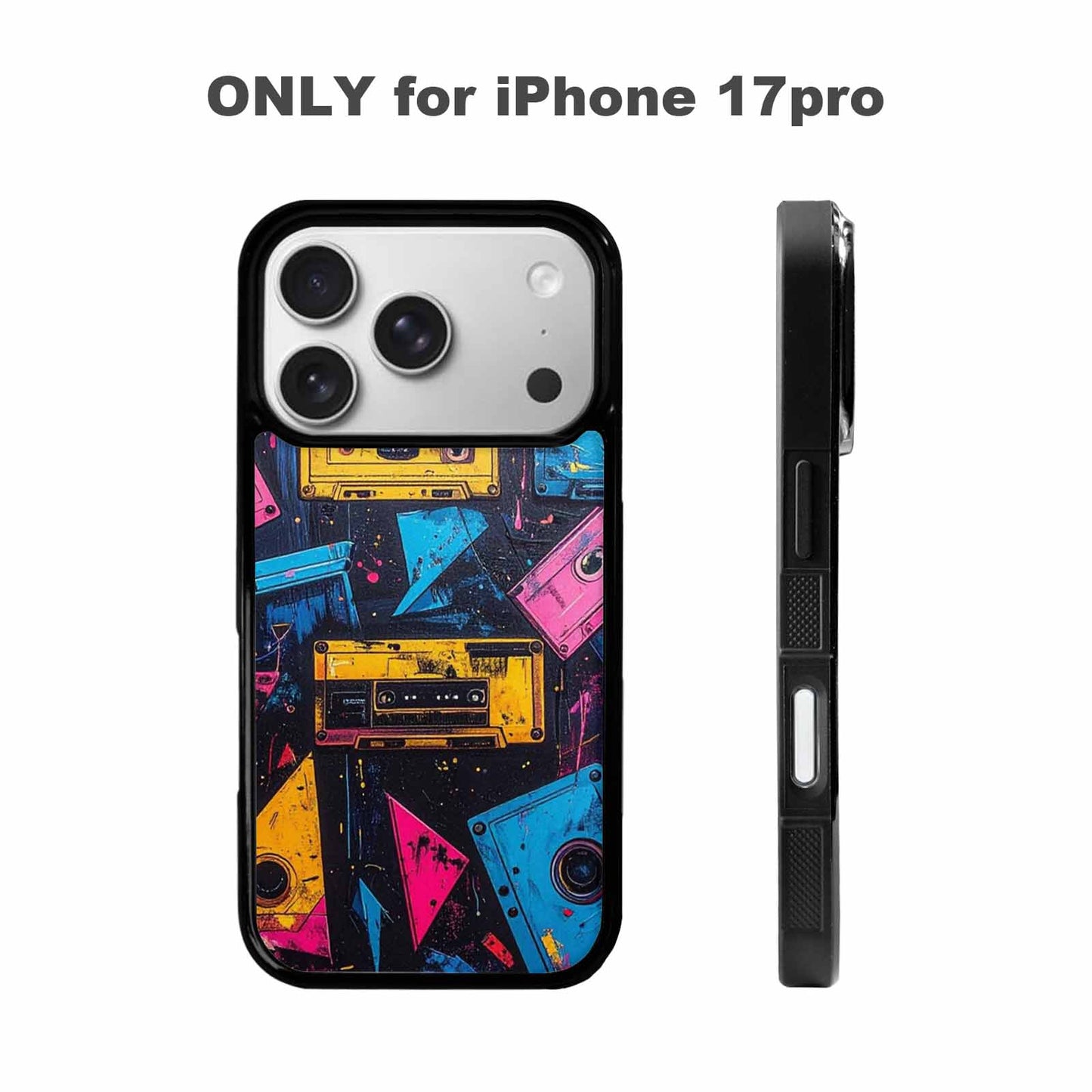 iPhone 17 Pro Case — Seamless Tileable Pattern Of Overlapping Retro, Original Design Phone Case