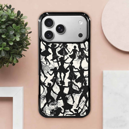 iPhone 17 Pro Max Case — Bold Dancing Figure Line Original Art, Customized Protective Case