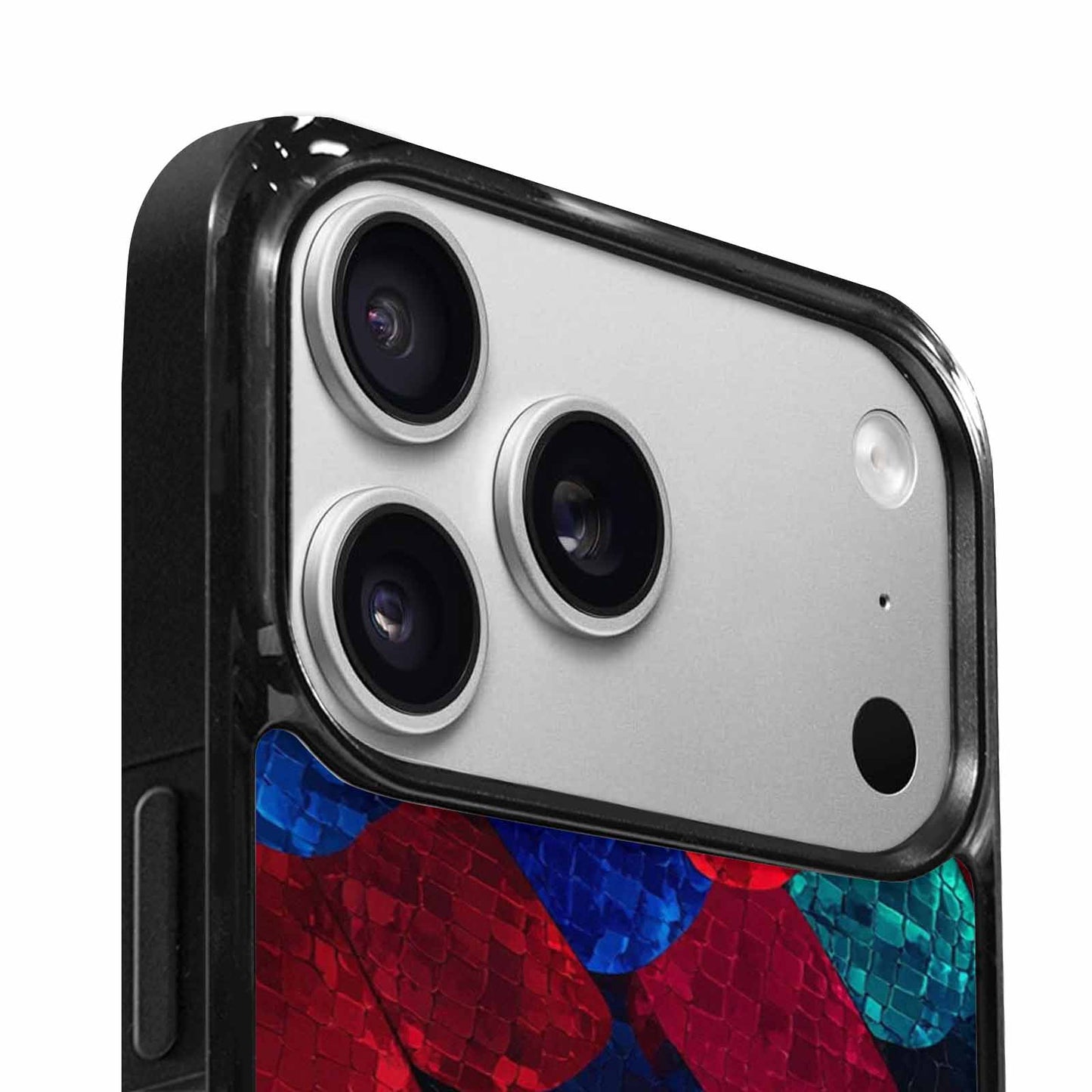 iPhone 17 Pro Case — Snake Print Dark Seamless Pattern Animal, Customized Protective Case