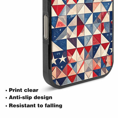 iPhone 15 Pro Max Case — Small American Flag Stars And Stripes, Custom Designed Case Cover