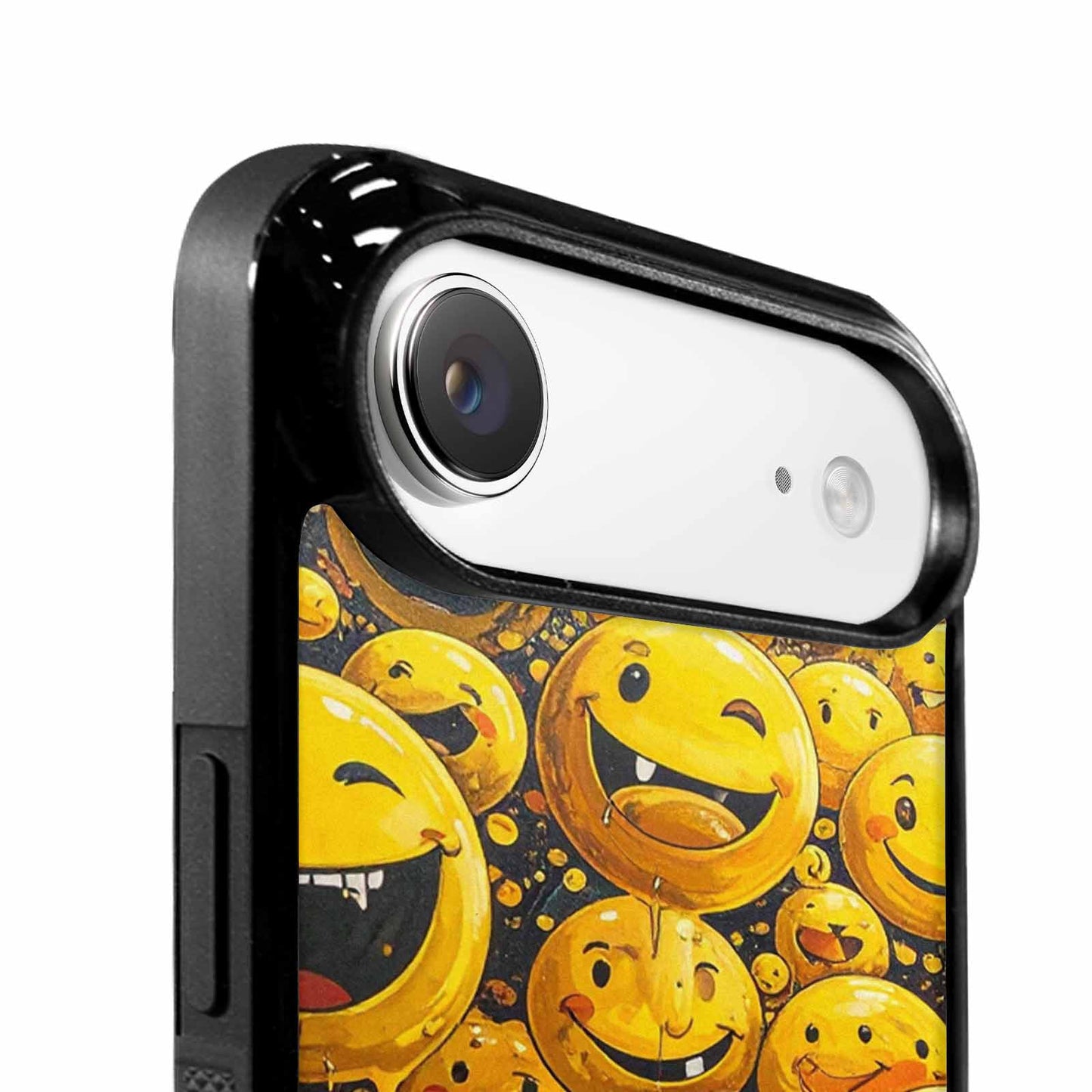 iPhone 17 Air Case — Melting Moon Smiley Yellow Version Original, Custom Made Phone Cover