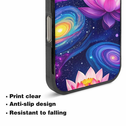 iPhone 16 Pro Max Case — Lotus Galaxy Art Seamless Pattern Vibrant, Unique Phone Case Design