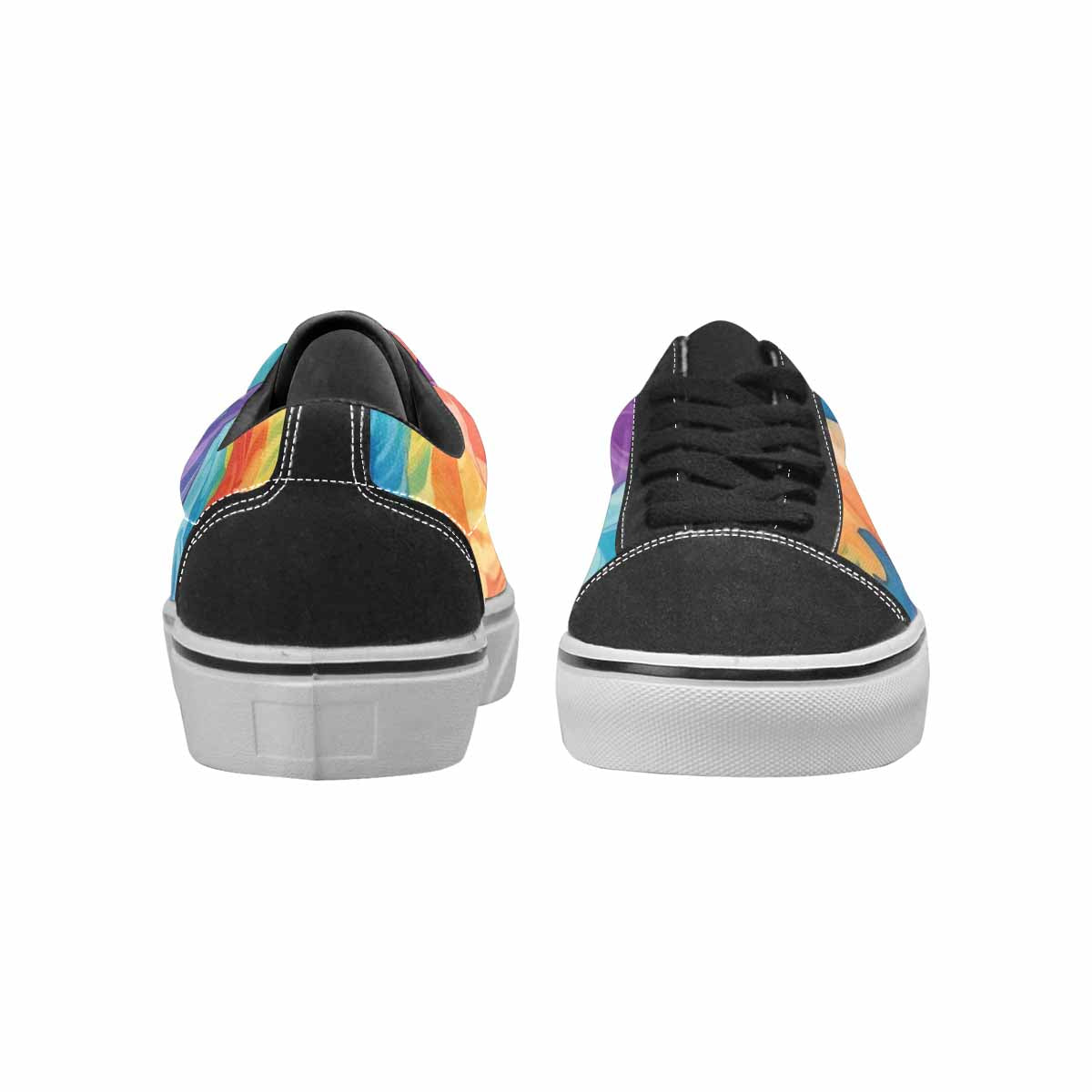 WOMEN'S Tie Dye Swirls Tie Lace-Up Canvas Aesthetic Custom Shoes