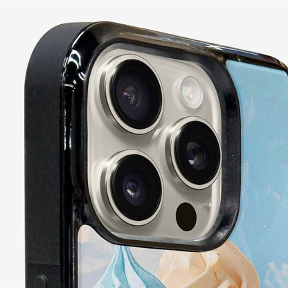 iPhone 16 Pro Case — Collage Of Overlapping Waffle Cone Icecream, Custom Phone Case