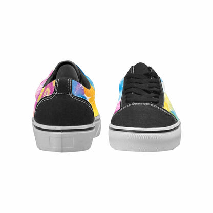 MEN'S Tie Dye Swirl Canvas Lace-Up Aesthetic Custom Shoes