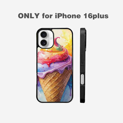 iPhone 16 Plus Case — Melting Icecream Collage Custom, Custom Made Phone Cover