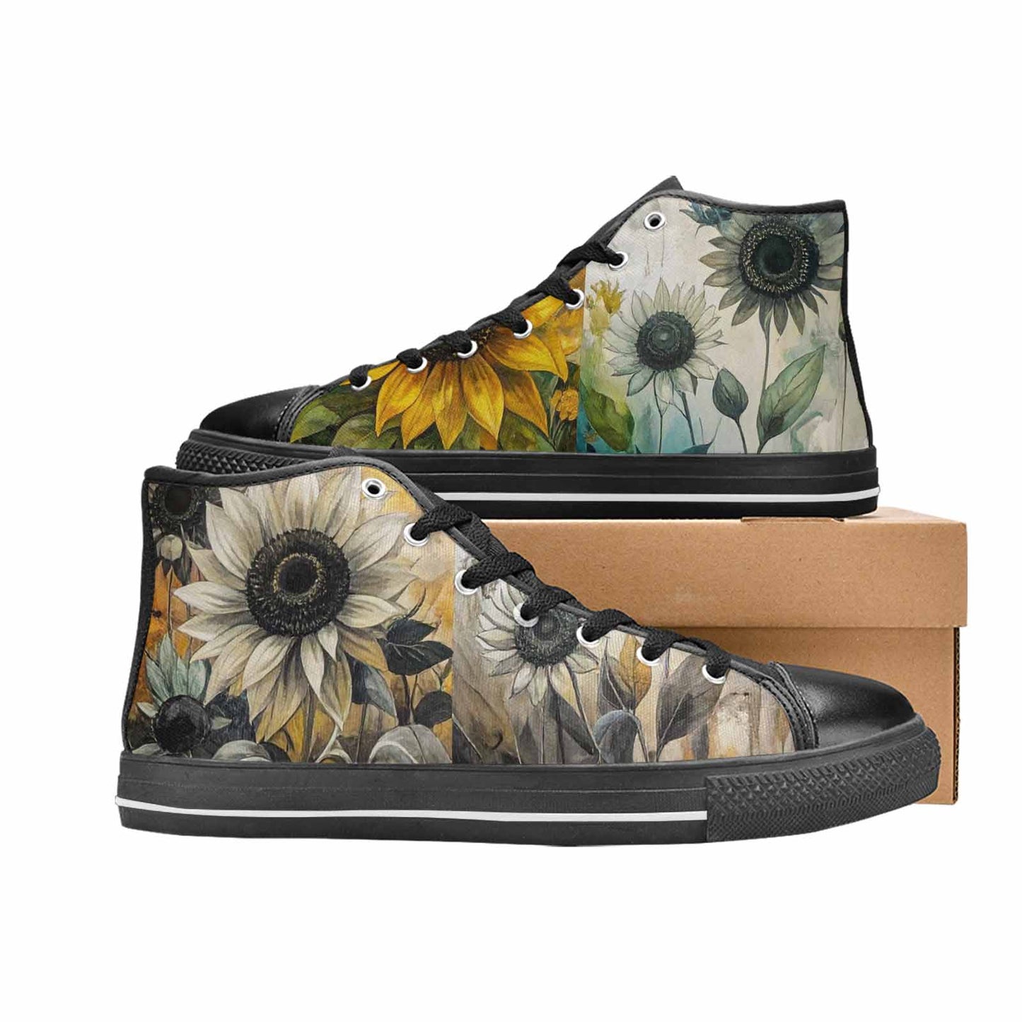 WOMEN'S Blend Melt Them High Top Canvas Cottagecore Sneakers