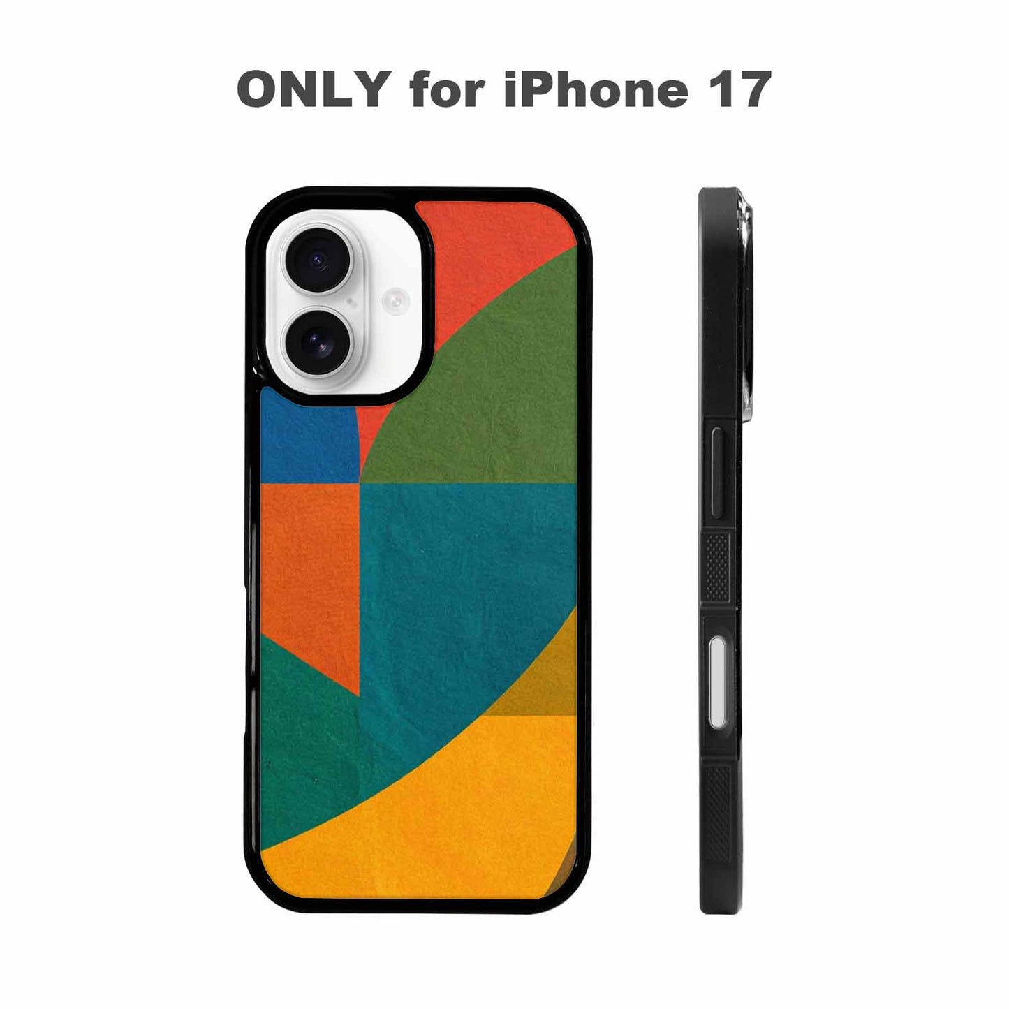 iPhone 17 Case — Memphis Art Pattern Retro Vintage, Personalized Phone Case