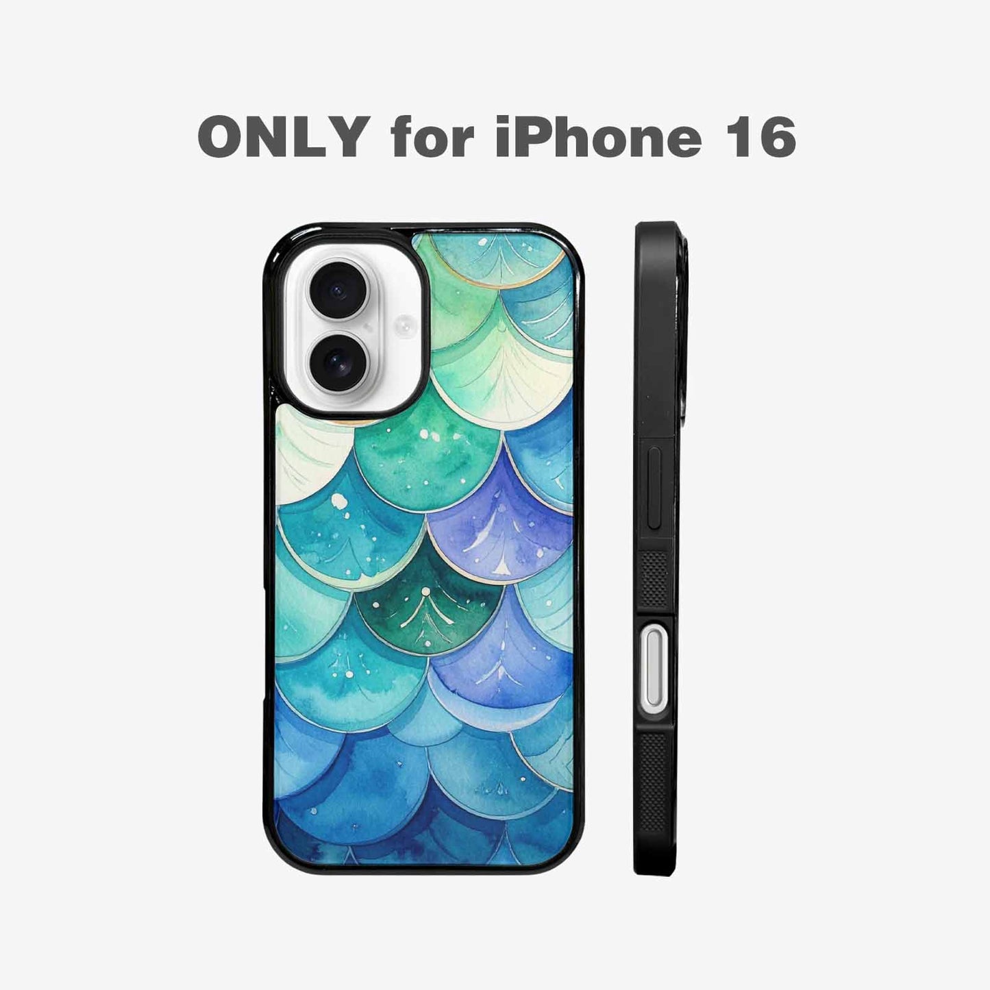 iPhone 16 Case — Mermaid Scale, Unique Phone Case Design