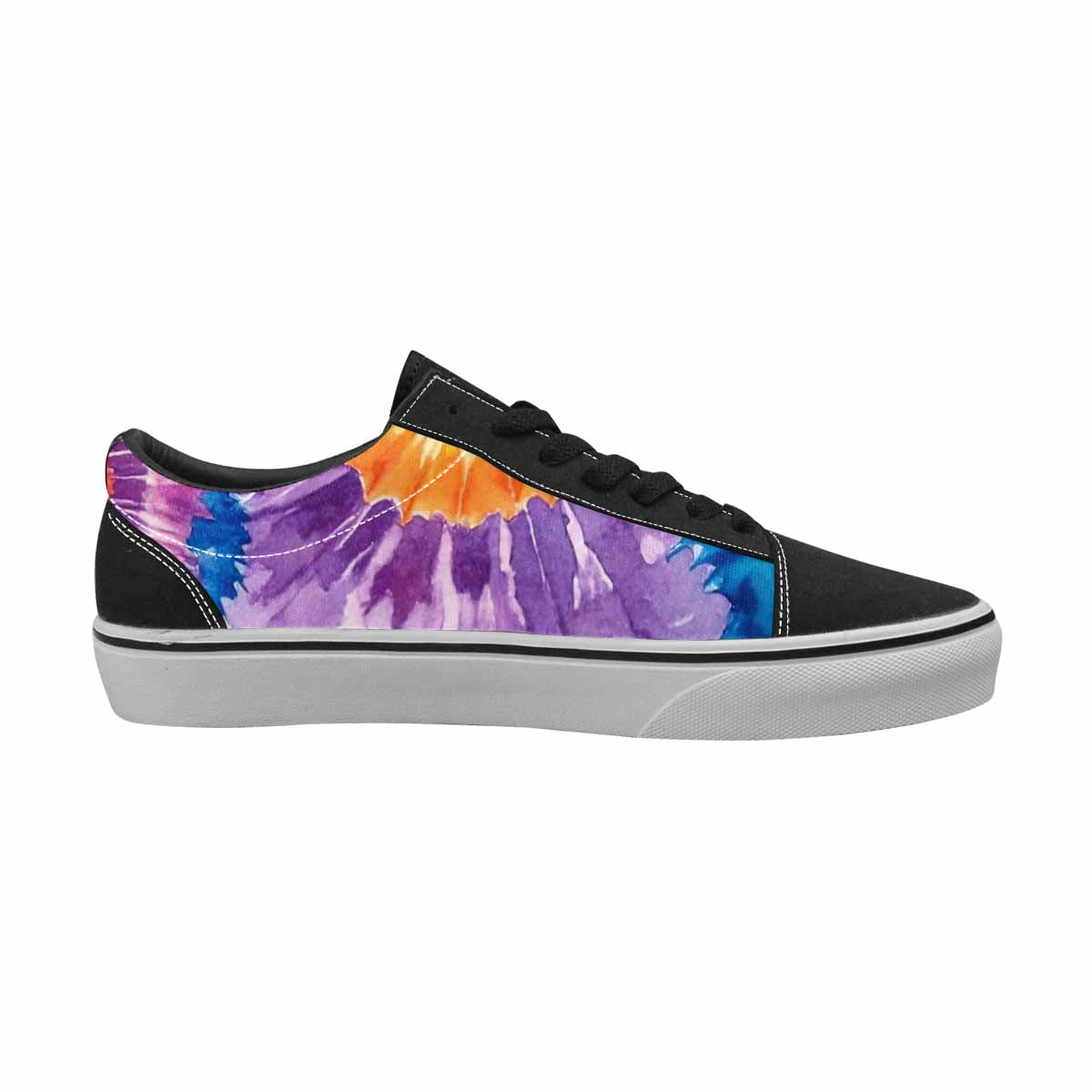 WOMEN'S Tie Dye Swirl Canvas Lace-Up Y2K Custom Shoes