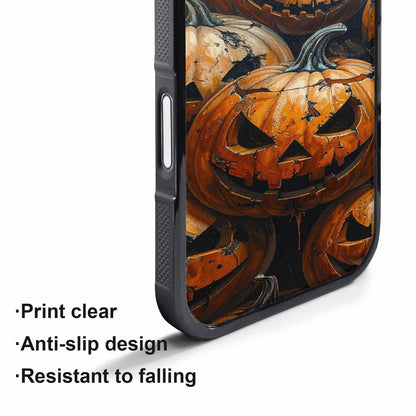 iPhone 17 Pro Case — Halloween Cracked Jackolantern, Unique Phone Case Design