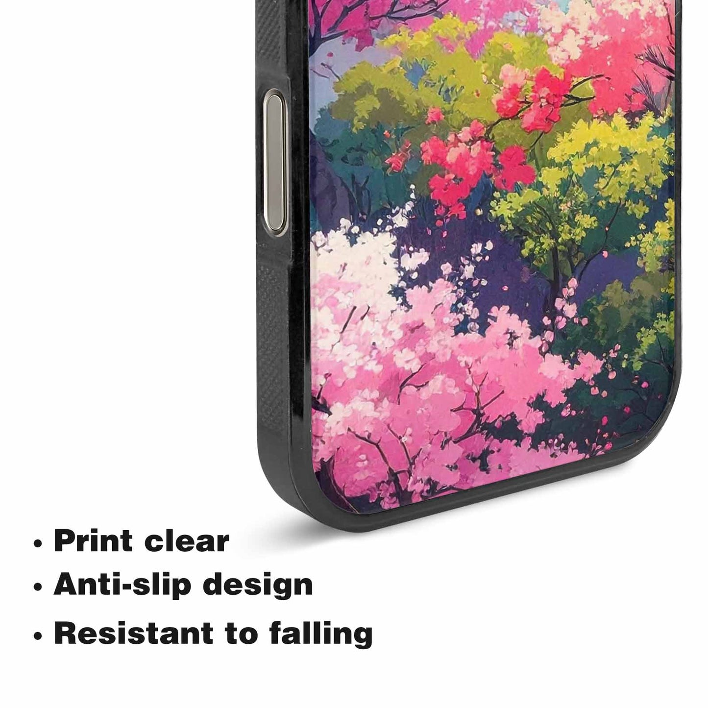 iPhone 16 Pro Case — Cherry Blossom Branch Cherry Blo, Custom Art Phone Cover