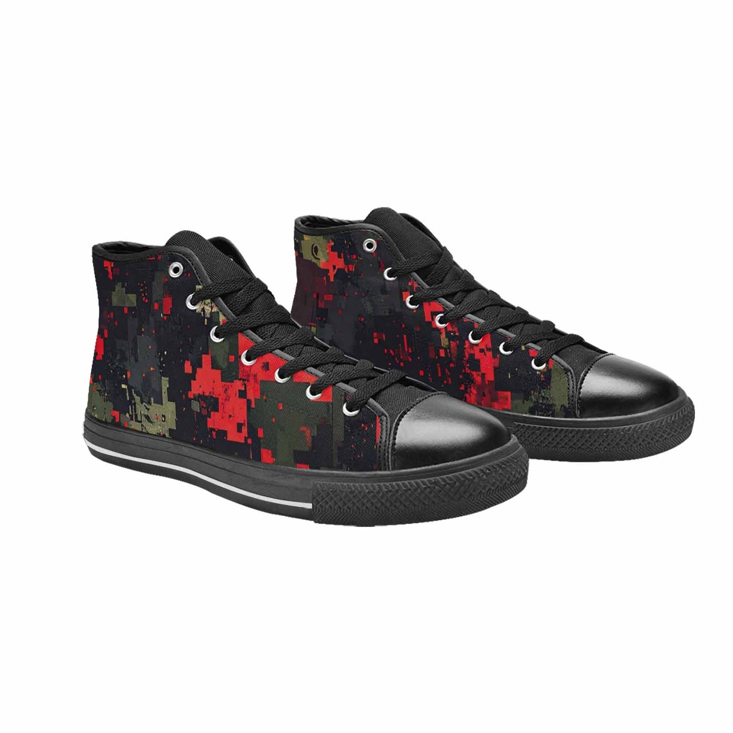 WOMEN'S Military Camouflage Blotch High Top Canvas Y2K Shoes