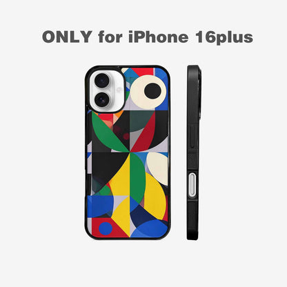 iPhone 16 Plus Case — 1960s Mod Cartoon Art Pattern, Custom Art Phone Cover