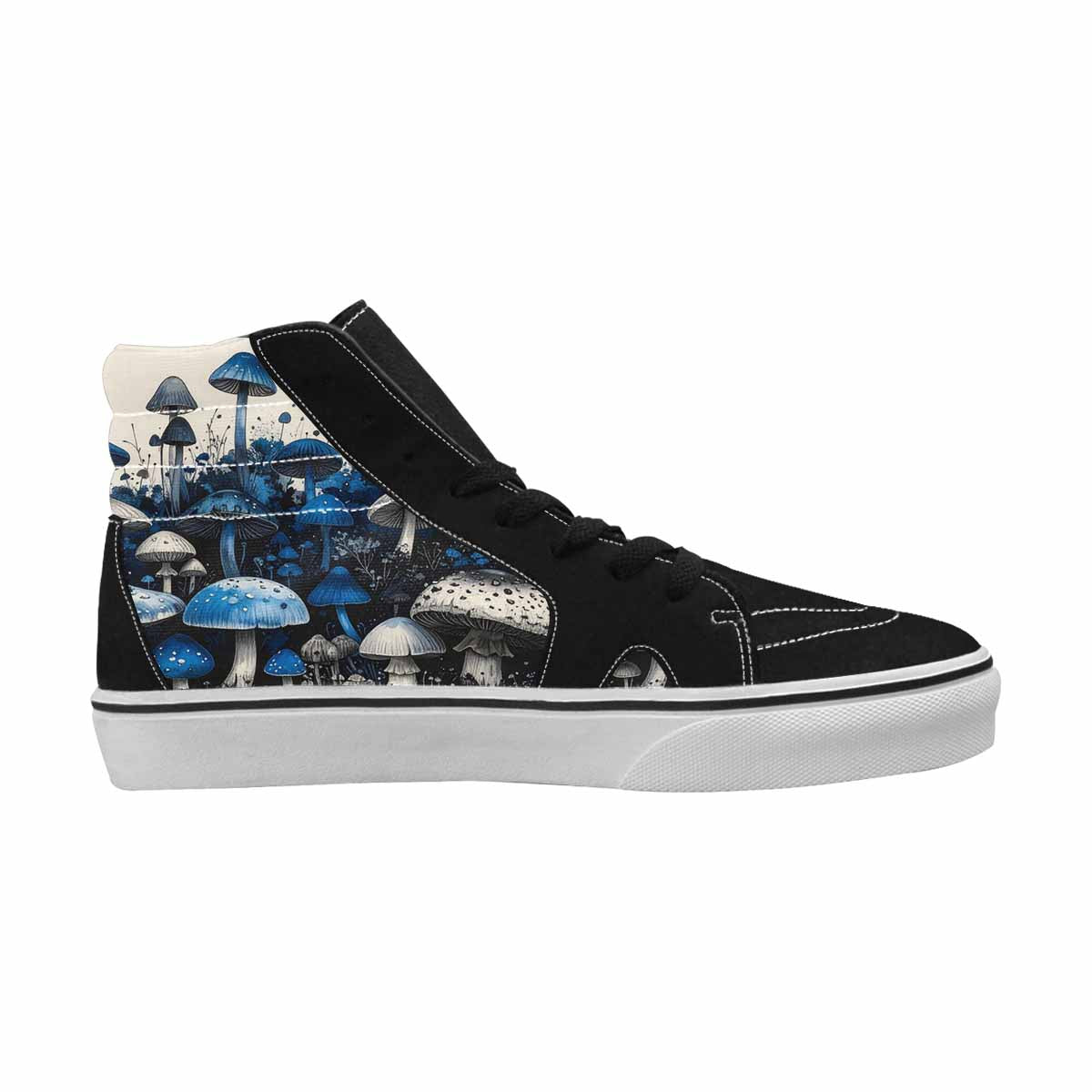 MEN'S Mushrooms (general) High Top Canvas Melting Art Sneakers