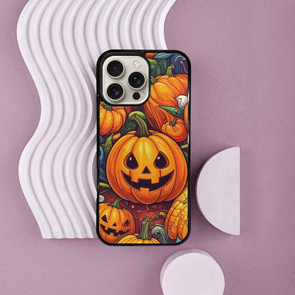 iPhone 16 Pro Max Case — Halloween Art Print Edge To Edge, Unique Phone Case Design