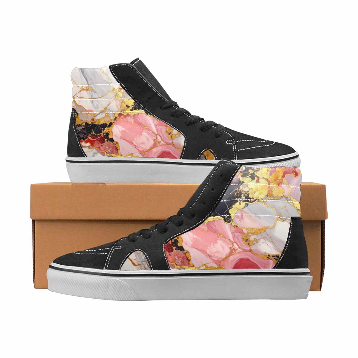 WOMEN'S Marble Vein Pattern Stacke 4 Ferion