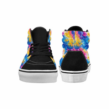 MEN'S Tie Dye Swirl High Top Canvas Y2K Shoes