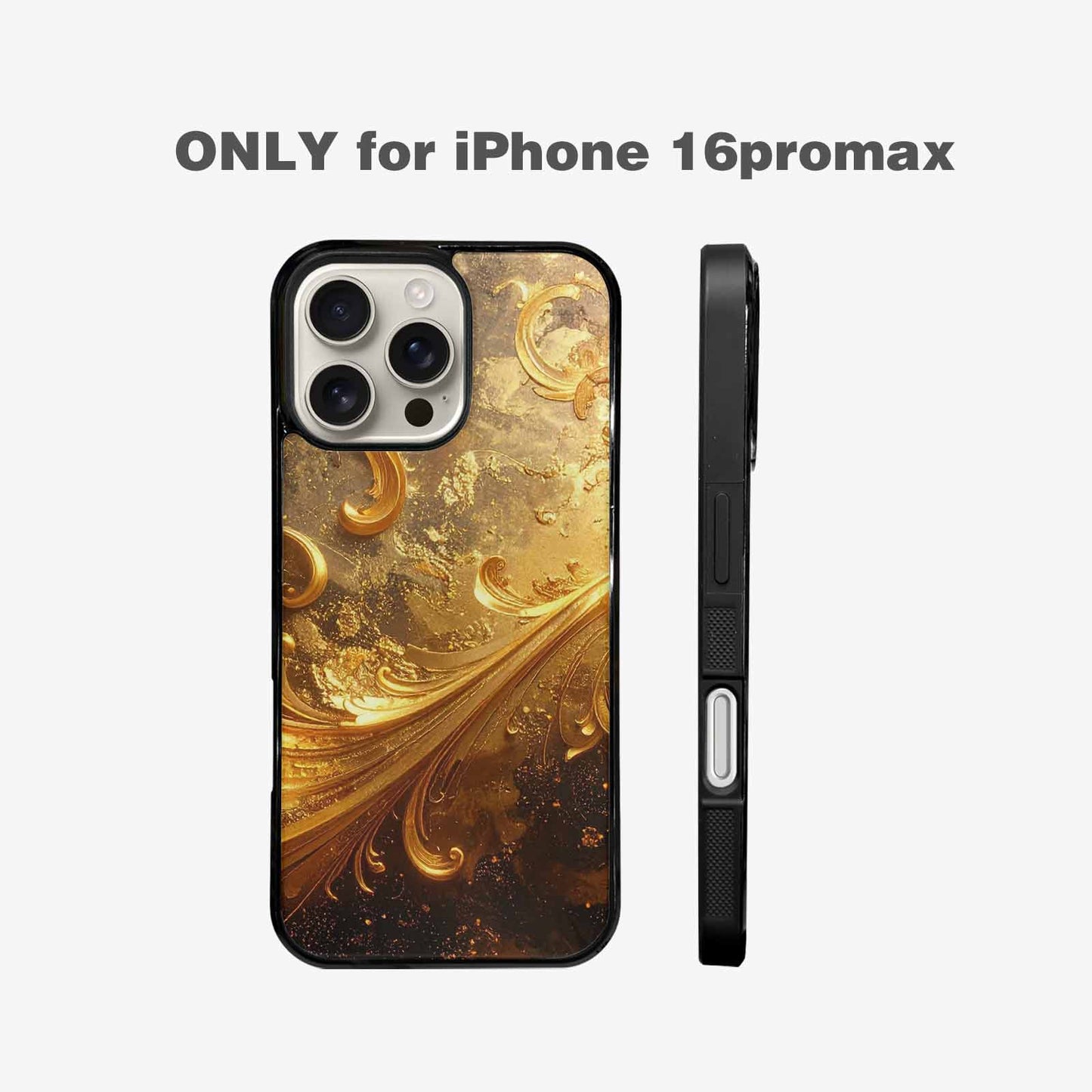 iPhone 16 Pro Max Case — Klimt Gold Leaf Artwork Pattern, Unique Phone Case Design