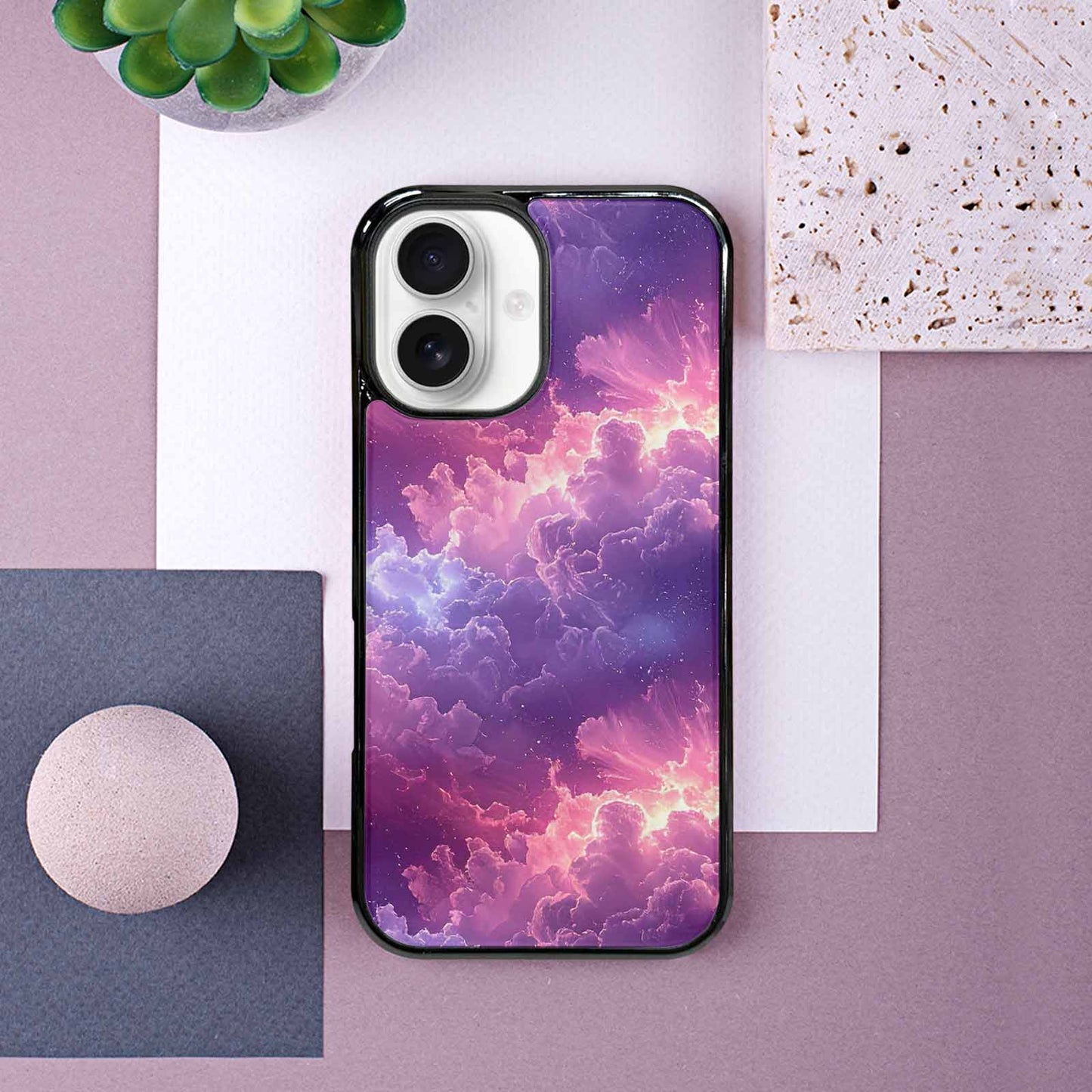 iPhone 16 Case — 2d Surface Pattern No Vignette No, Custom Designed Case Cover