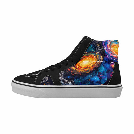 MEN'S Galaxy Snake Print High Top Canvas Y2K Sneakers