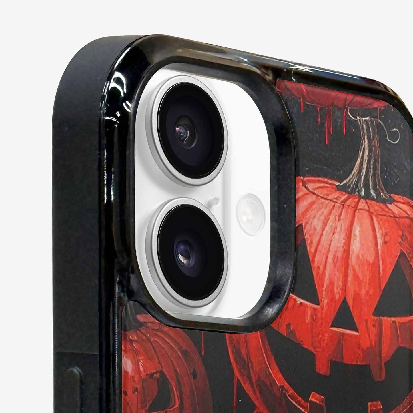 iPhone 16 Case — Bloody Pumpkin Face Custom, Custom Phone Case
