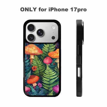 iPhone 17 Pro Case — Mushrooms Botanicalmushrooms P Vyl Floral, Customized Protective Case