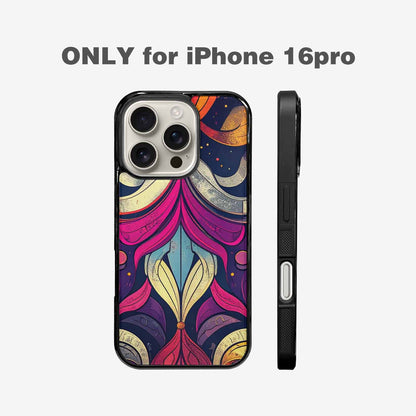 iPhone 16 Pro Case — 1970s Disco Cartoon Art Pattern, Custom Print Case Cover
