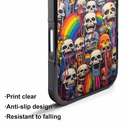 iPhone 17 Air Case — Rainbow From Skulls Mouth Skulls Gothic, Custom Designed Case Cover