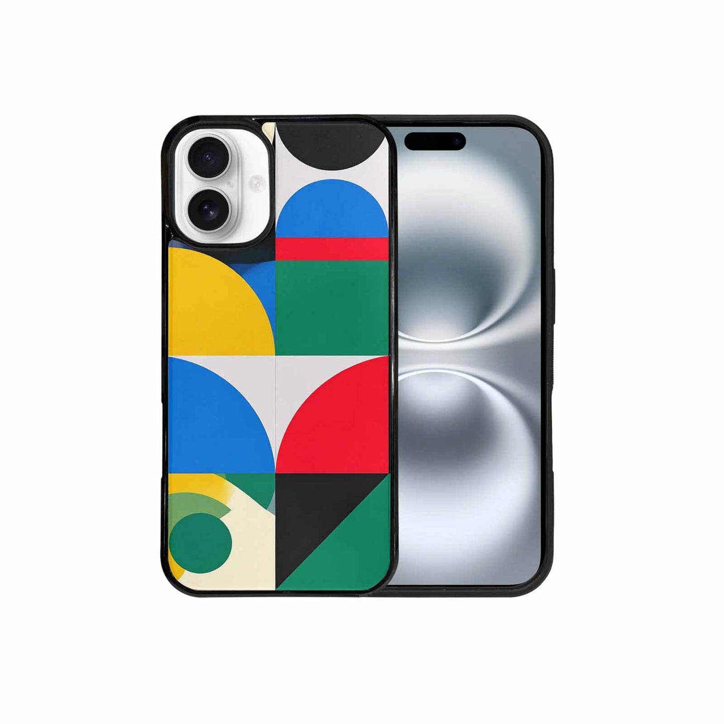 iPhone 16 Plus Case — 1960s Mod Cartoon Art Pattern, Customized Protective Case