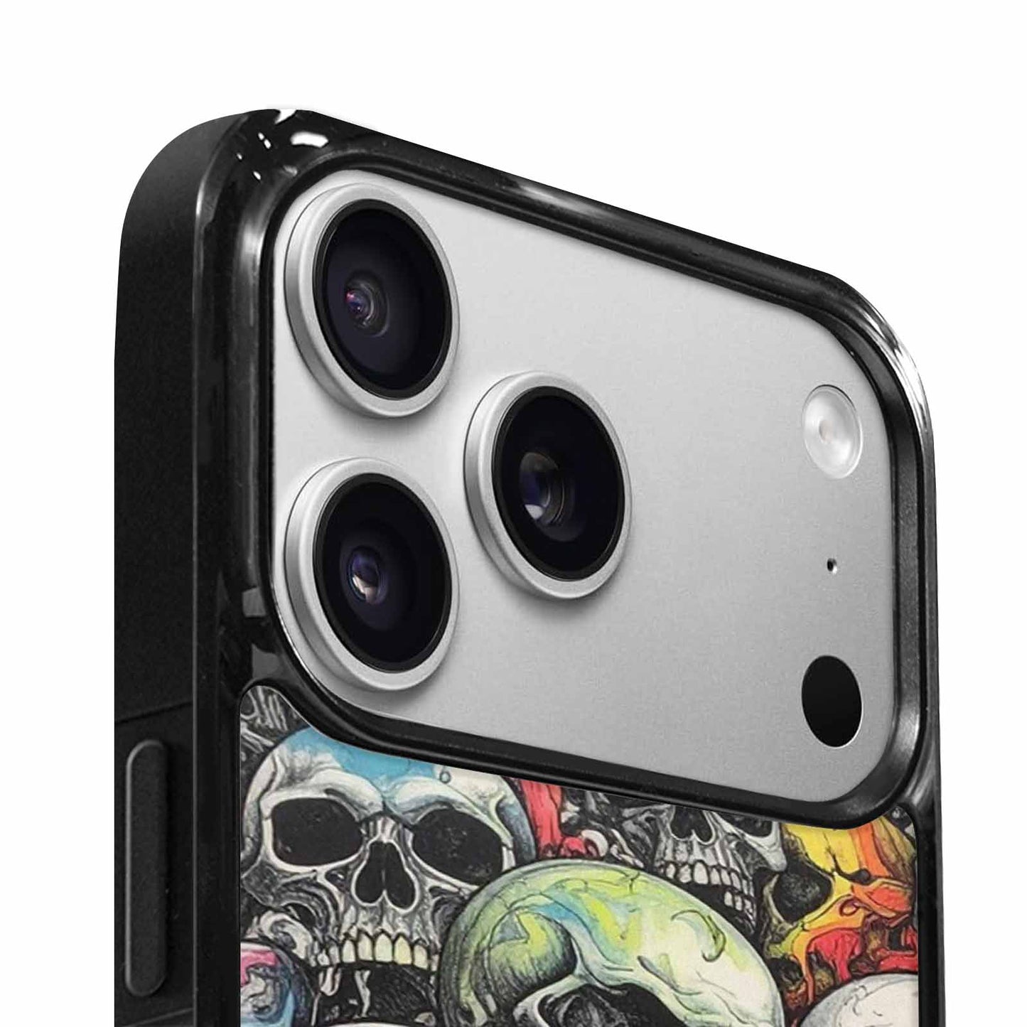 iPhone 17 Pro Case — Rainbow From Skulls Mouth Black Gothic, Custom Art Phone Cover