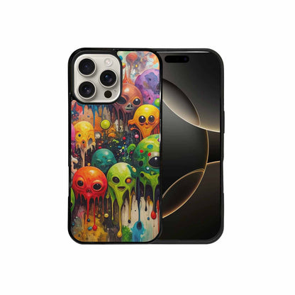 iPhone 16 Pro Max Case — Aliens Camomelting Aliens Patt Tuu, Custom Print Case Cover