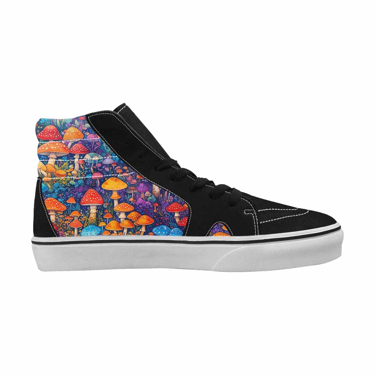 MEN'S Mushrooms (general) Mushrooms Pa High Top Canvas Aesthetic Custom Shoes