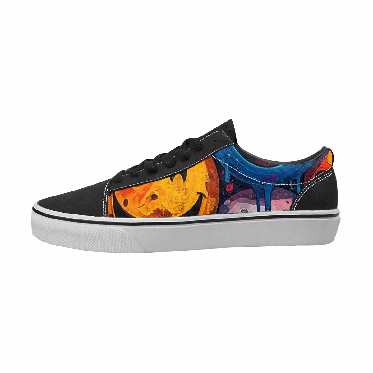 WOMEN'S Smiley Face Canvas Wearable Art Cottagecore Custom Kicks