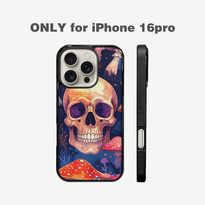 iPhone 16 Pro Case — Mushroom Skulls Custom, Custom Phone Case