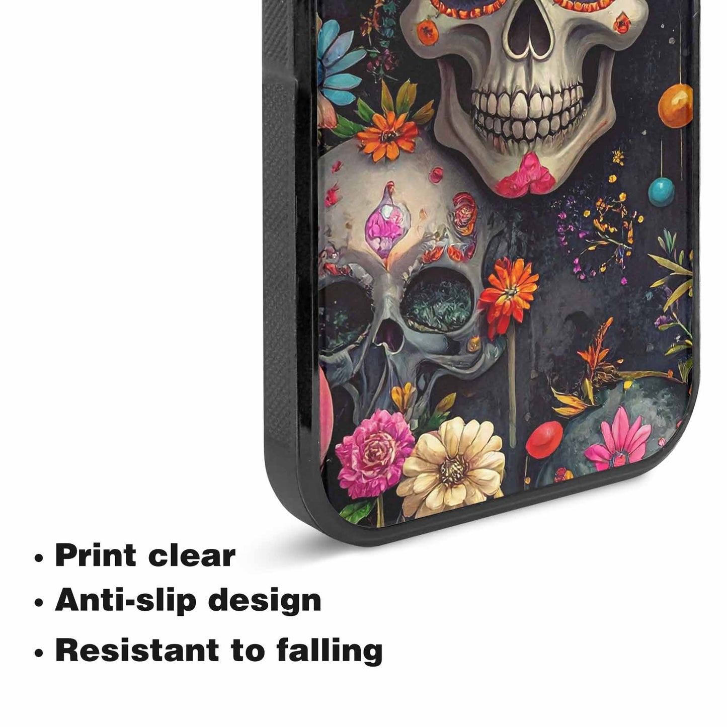 iPhone 15 Plus Case — Greyscale Black And White Dark Black, Personalized Phone Case