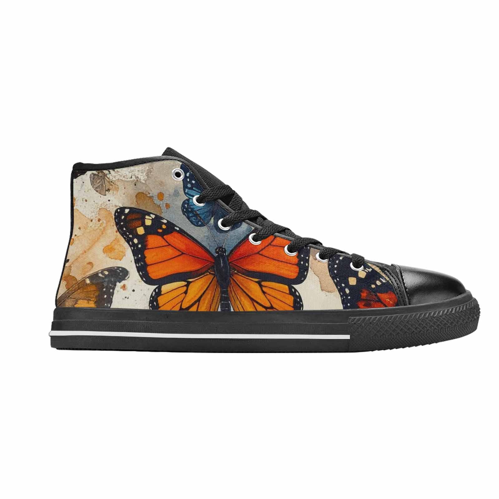 MEN'S Butterfly Wing High Top Canvas Y2K Custom Shoes