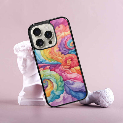iPhone 16 Pro Case — Tie Dye Swirls Tie Dye Swirls, Unique Phone Case Design