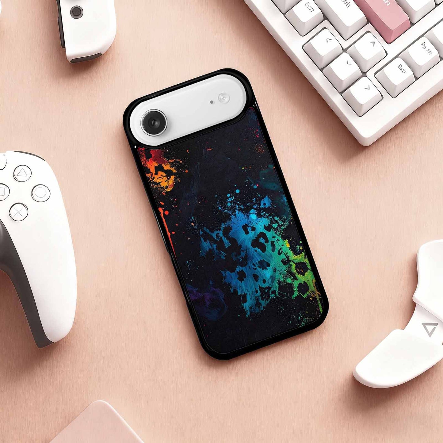 iPhone 17 Air Case — Color Style Deep Blacks Animal Print, Custom Art Phone Cover