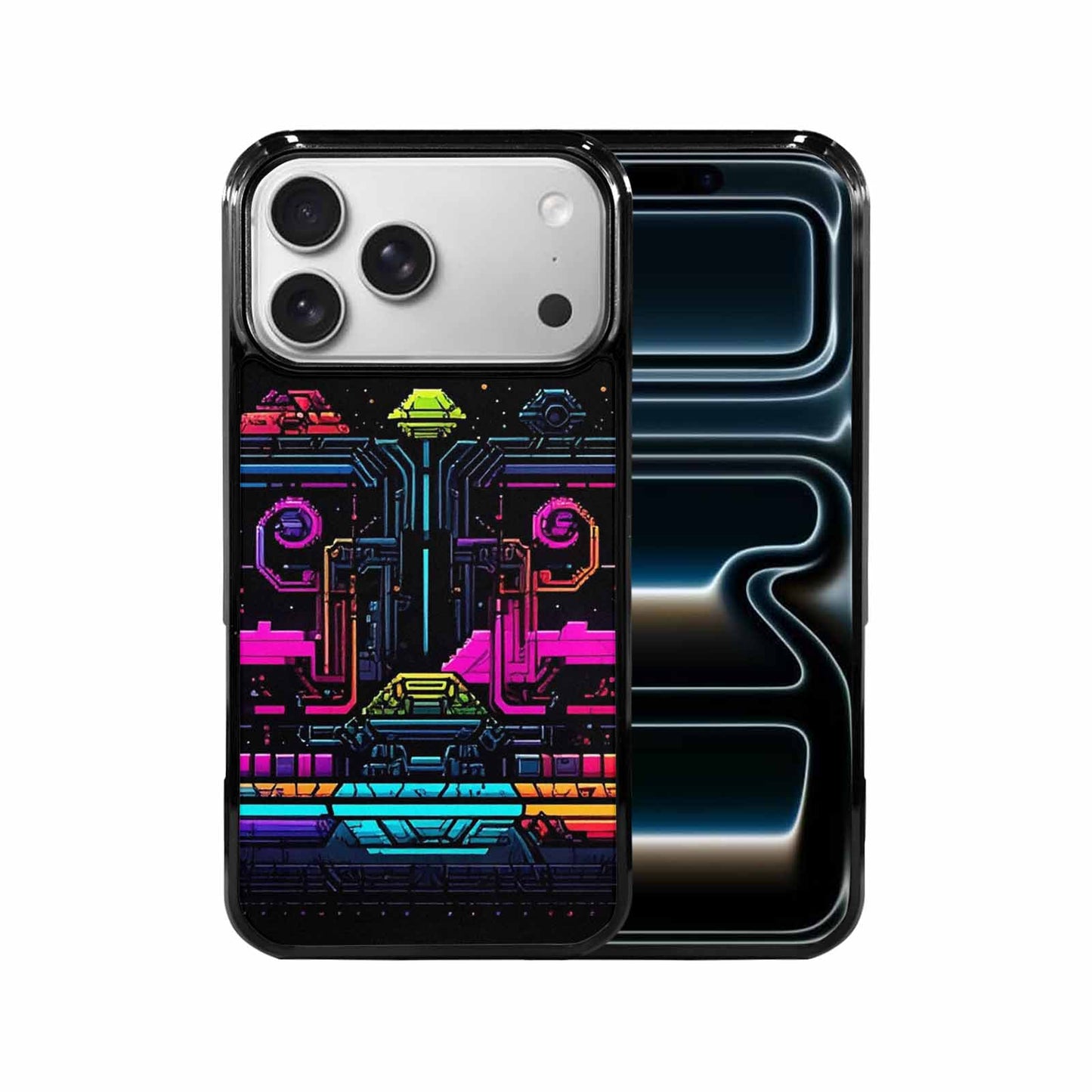 iPhone 17 Pro Max Case — Retro Pixel Art Pattern, Retro Vintage, Customized Protective Case