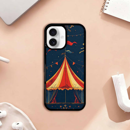 iPhone 17 Case — Vintage Circus Art Pattern Retro Vintage, Custom Phone Case