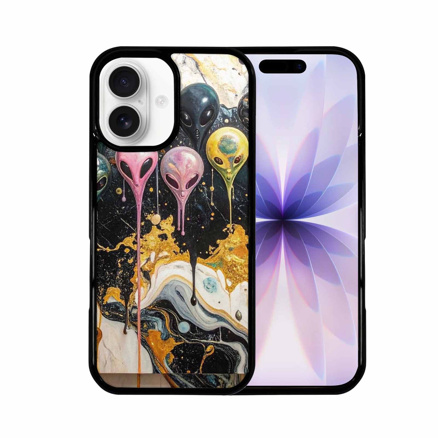 iPhone 17 Case — Aliens Marblemelting Aliens Pa Alien Scifi, Custom Phone Case