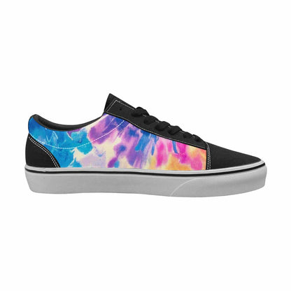 MEN'S Tie Dye Swirl Canvas Lace-Up Aesthetic Sneakers