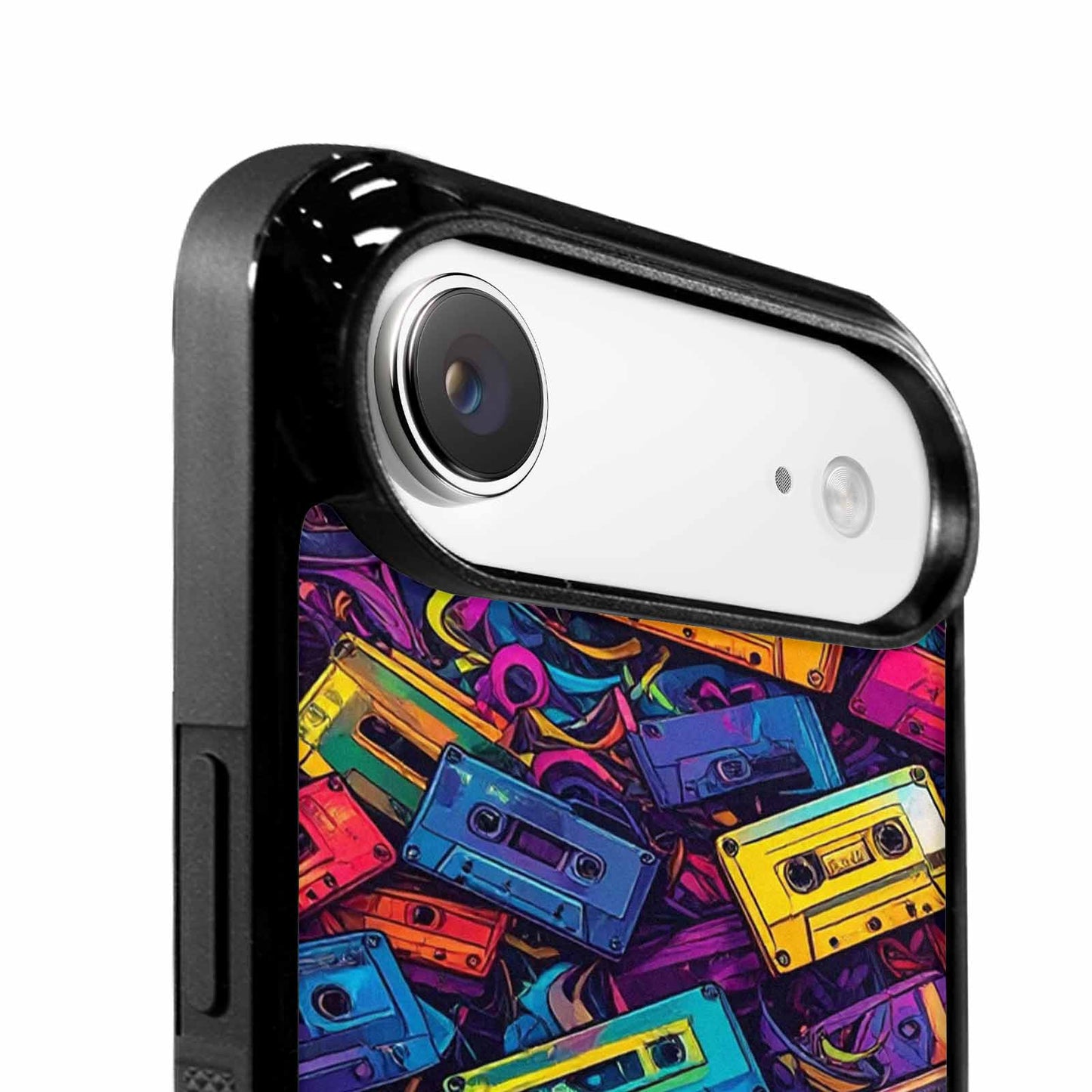iPhone 17 Air Case — Retro Cassette Tape Pattern Hundreds Retro, Unique Phone Case Design