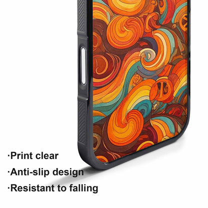 iPhone 17 Air Case — Small Groovy Peace Sign Swirl Original, Custom Art Phone Cover