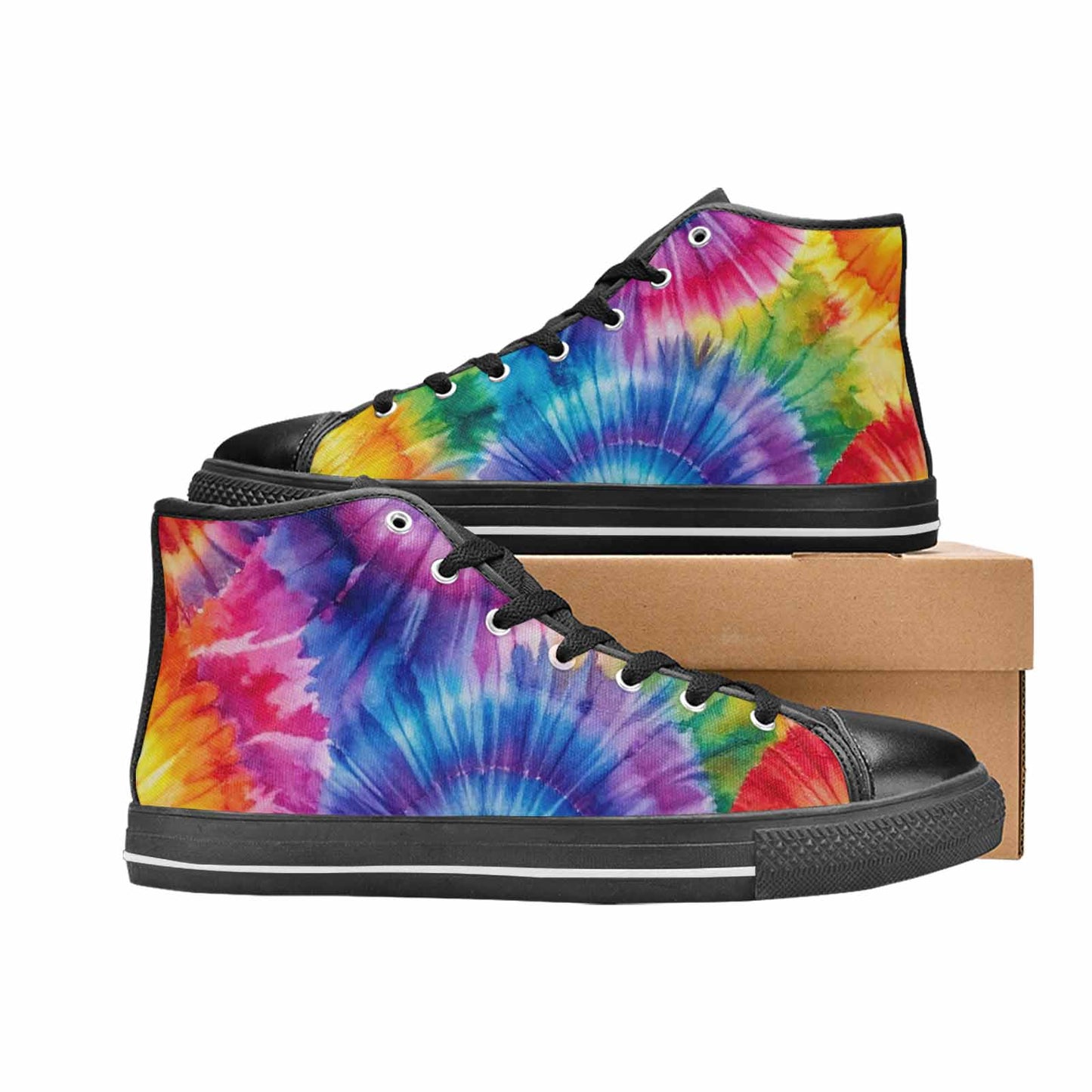 WOMEN'S Tie Dye - High Top Canvas Vivid Shoes