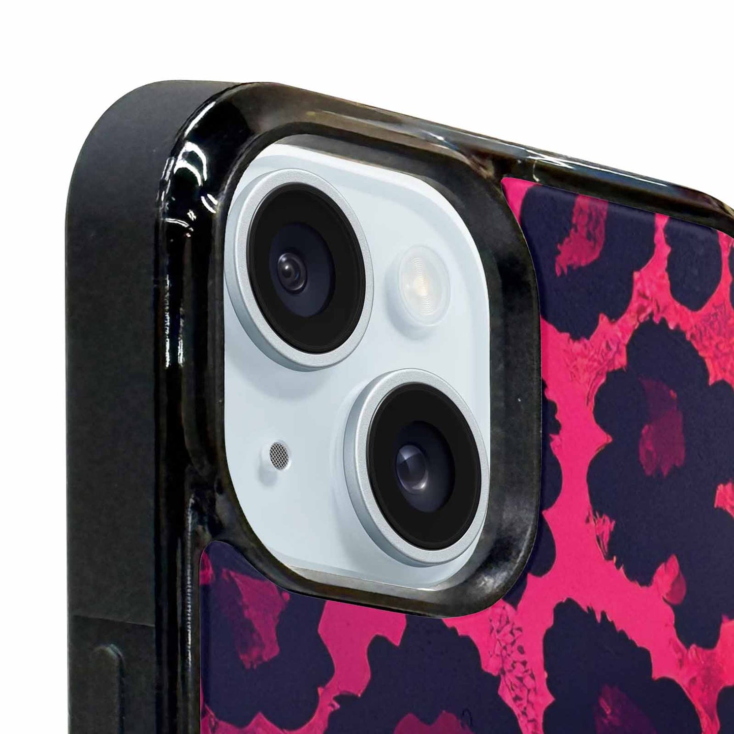 iPhone 15 Plus Case — Leopard Print Dark, Custom Made Phone Cover